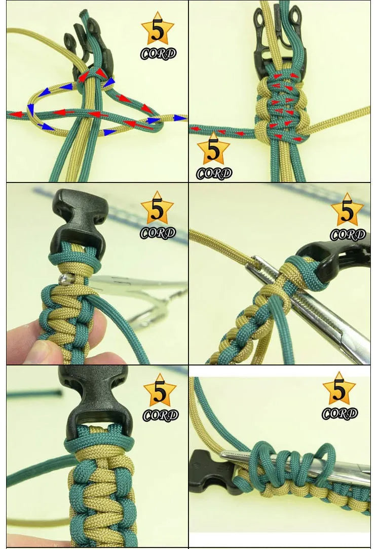 15-in-1 Survival Paracord Bracelet
