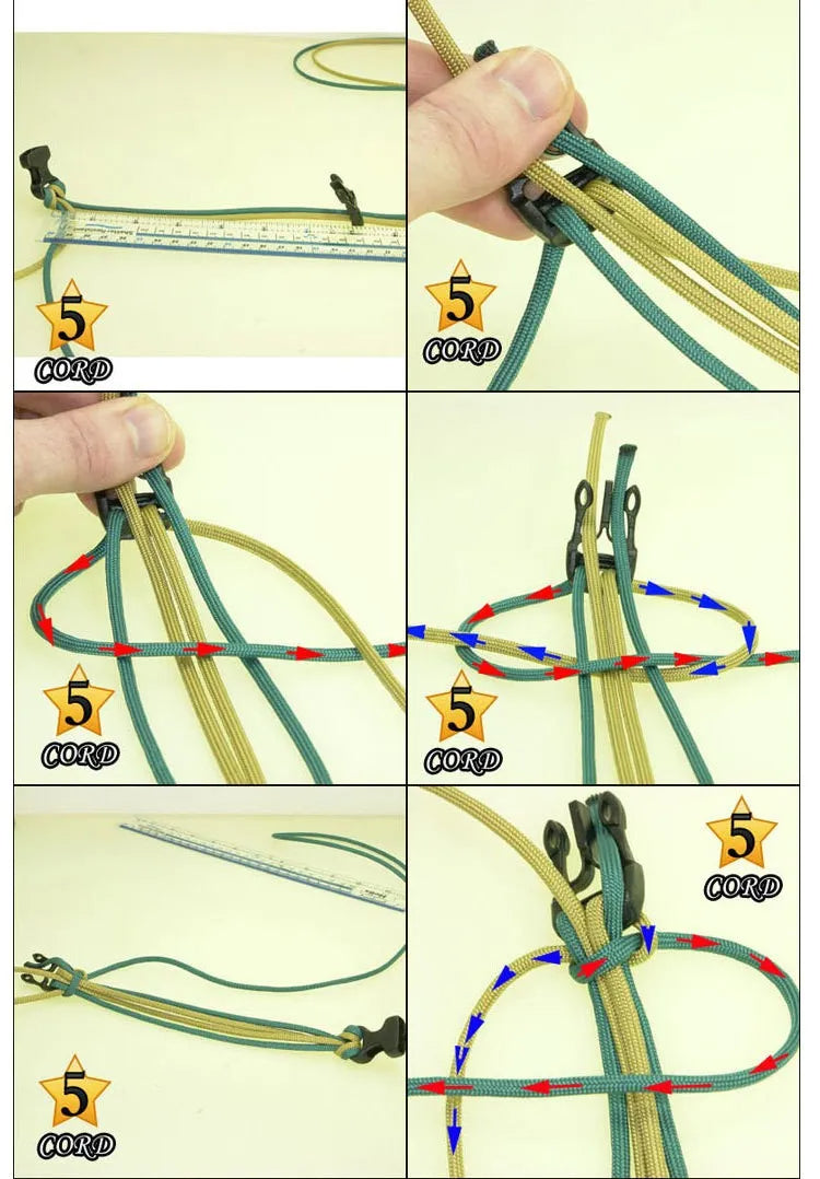 15-in-1 Survival Paracord Bracelet